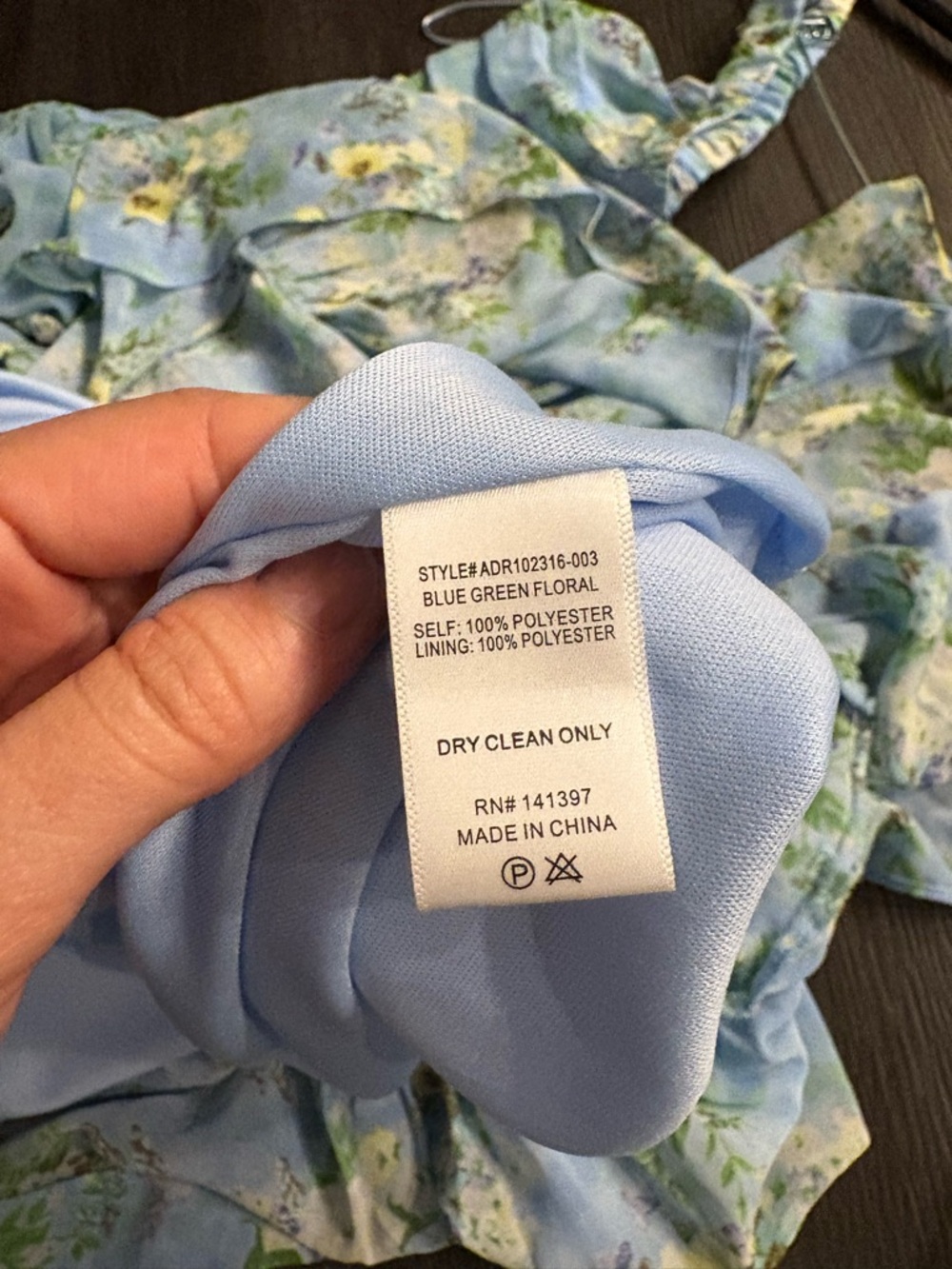 ASTR Light Blue Floral Sleeveless Maxi Dress xl - Picture 16 of 16